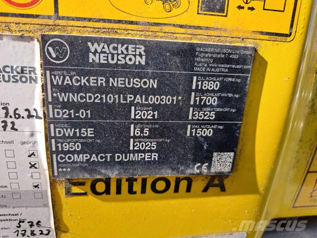 Wacker Neuson DW15e Minidumper