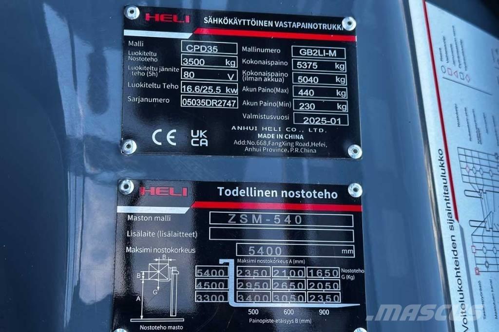Heli CPD 35 Elektrostapler