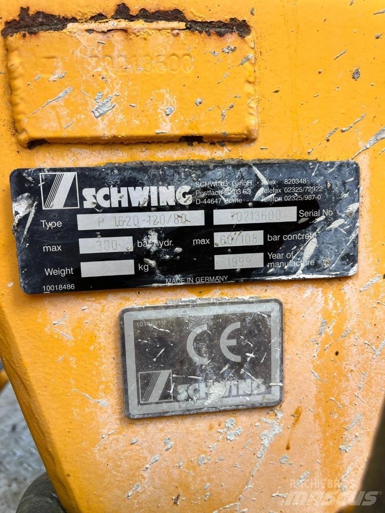 Schwing P1620-120/80 Betonpumpen