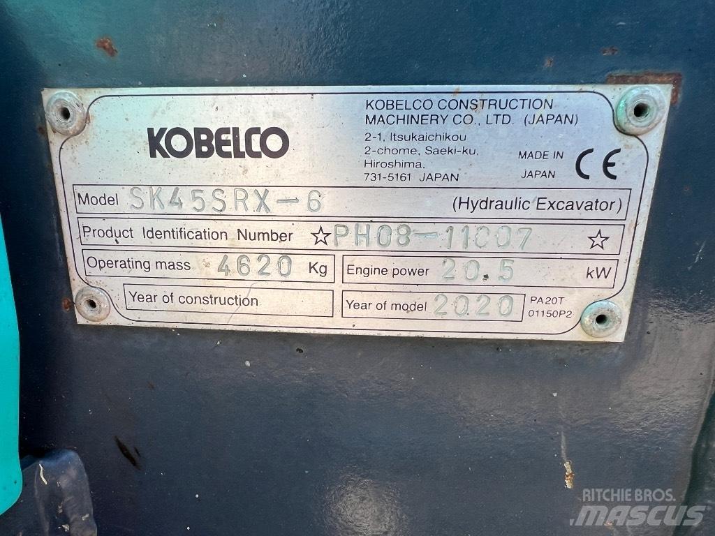 Kobelco SK 45 SRX-6 Minibagger < 7t