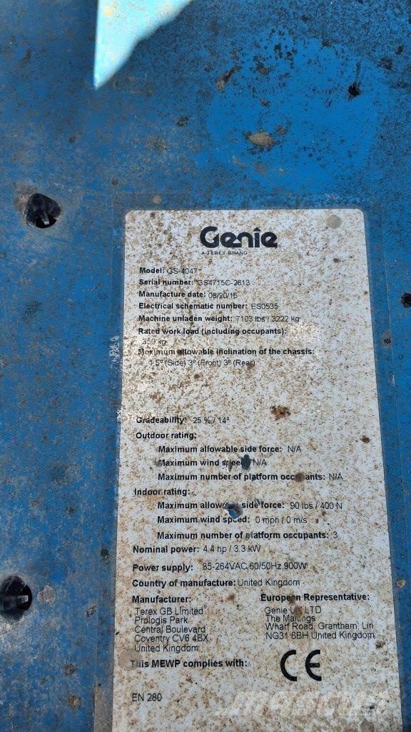 GENIE GS4047 Scheren-Arbeitsbühnen