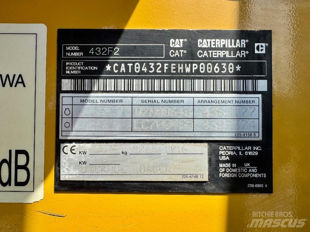 CAT 432F2 Baggerlader