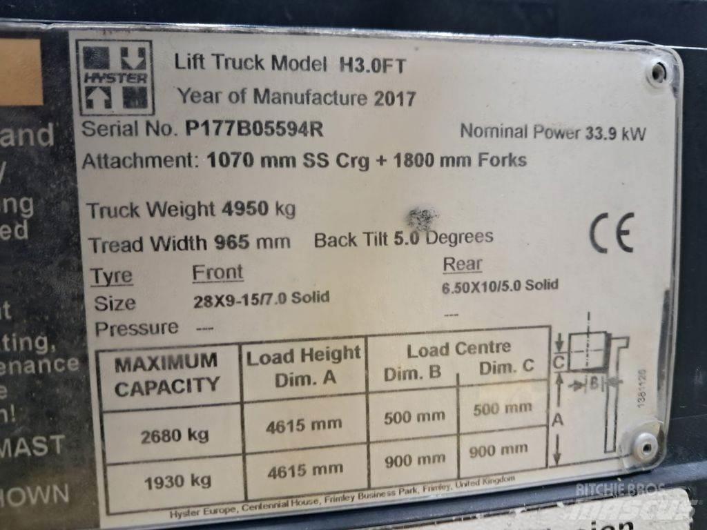 Hyster H3.0FT Elektrostapler