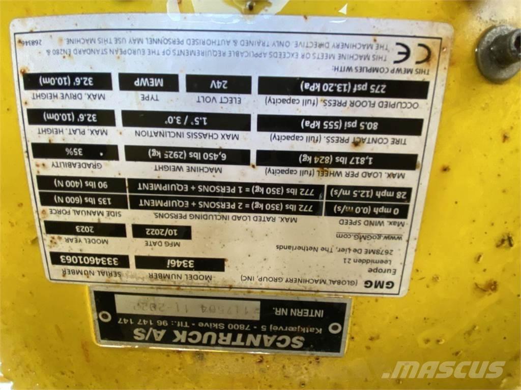 GMG 3346-i Scheren-Arbeitsbühnen