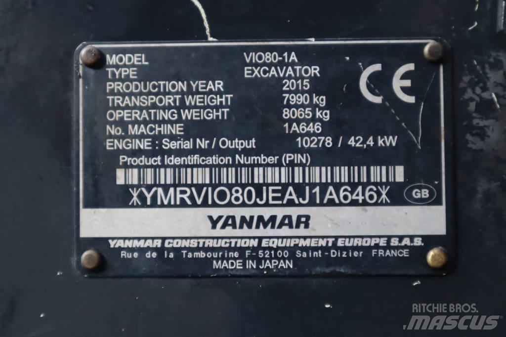 Yanmar VIO80-1A Midibagger  7t - 12t