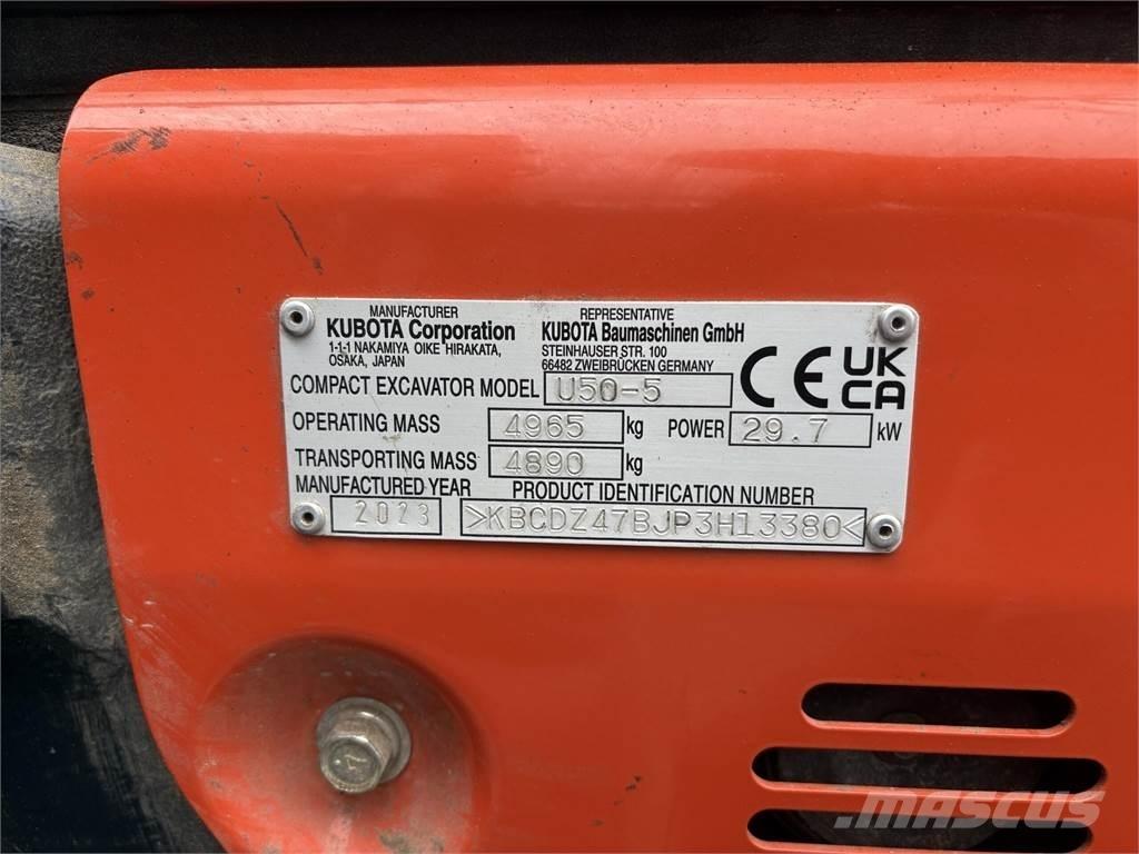 Kubota U50-5 Minibagger < 7t