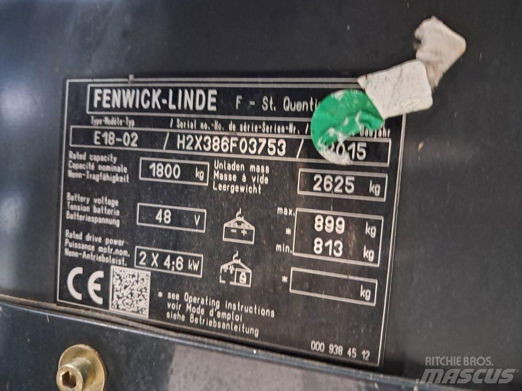 Linde E18-02 Elektrostapler