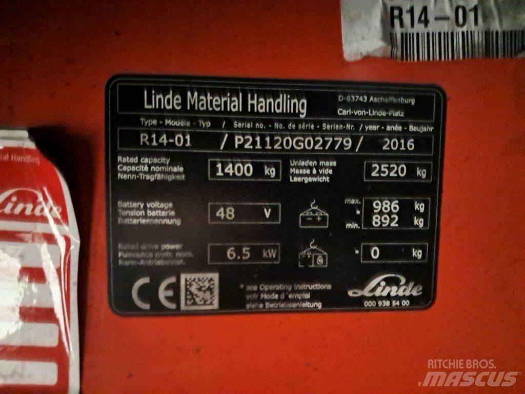 Linde R14-01 Schubmaststapler