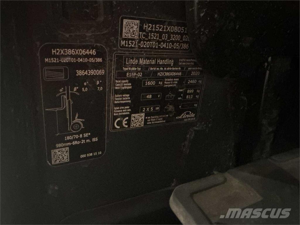 Linde E16P Elektrostapler