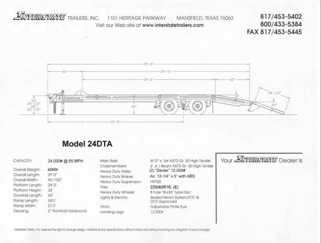 Interstate 24DTA Autotransportanhänger