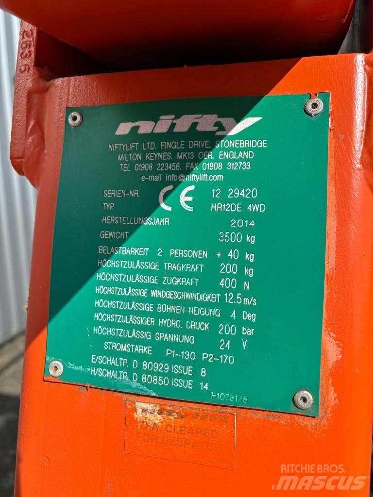 Niftylift HR 12 D E Gelenkteleskoparbeitsbühnen