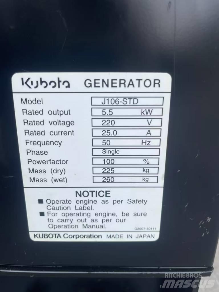 Kubota J106 Diesel Generatoren