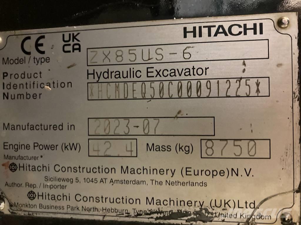 Hitachi ZX 85 US-6 Midibagger  7t - 12t