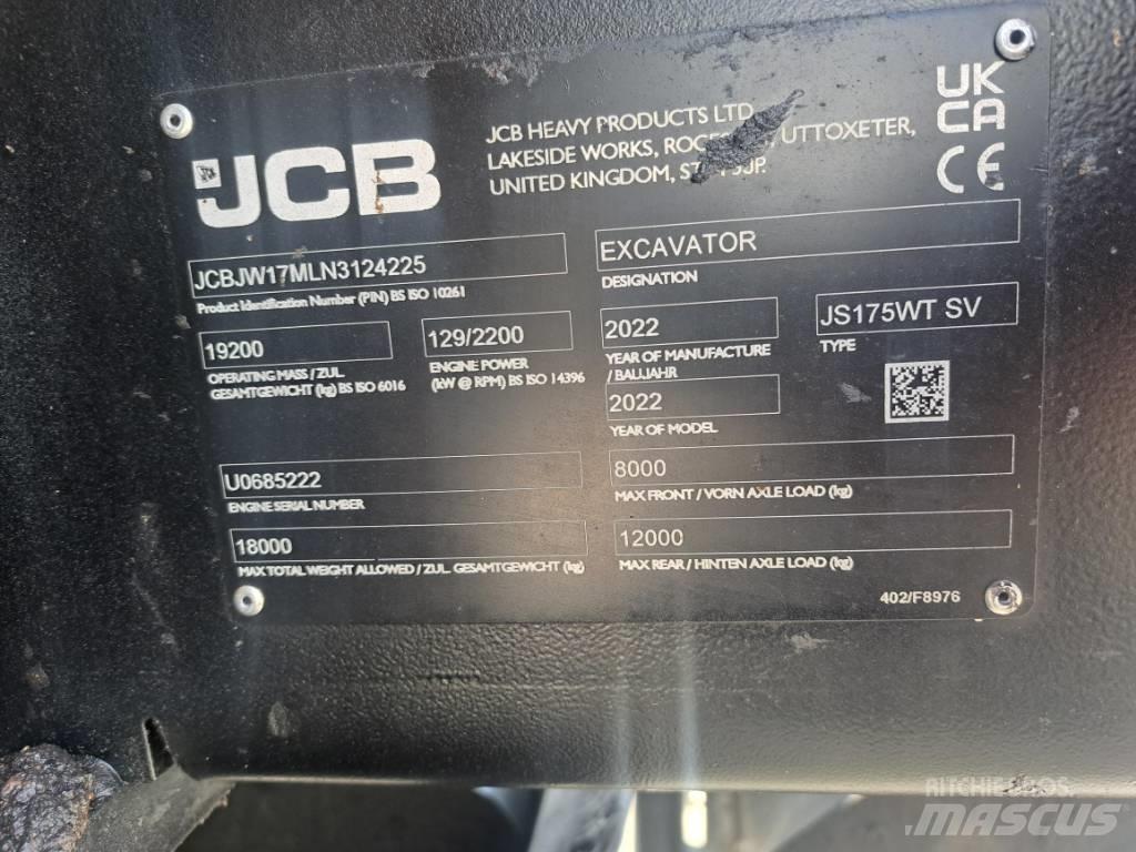 JCB JS175W TAB Mobilbagger