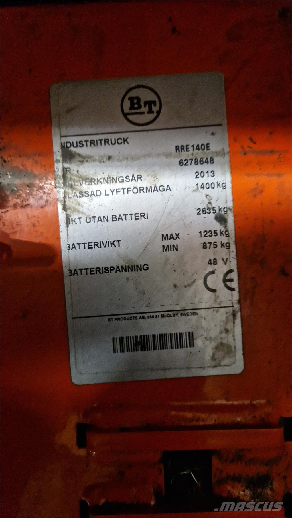 BT RRE140E Schubmaststapler