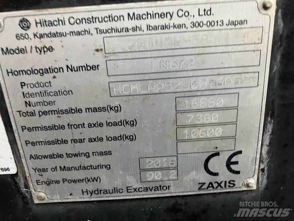Hitachi ZX140-5B Mobilbagger