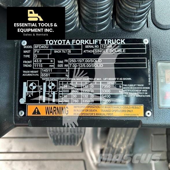Toyota 8FD40U Dieselstapler