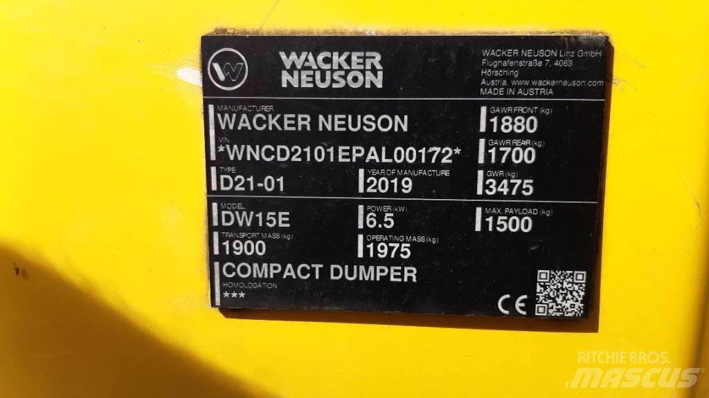 Wacker Neuson DW15e Minidumper