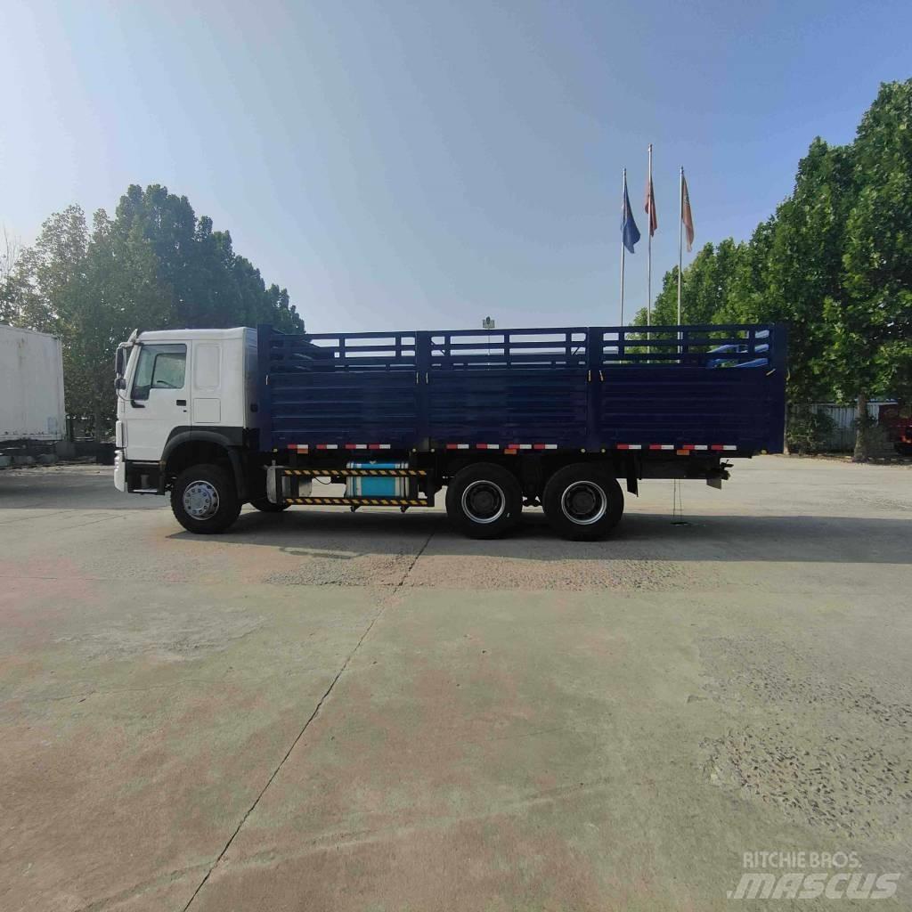 Howo 371 Pritschenwagen/Pritschenwagen mit Seitenklappe