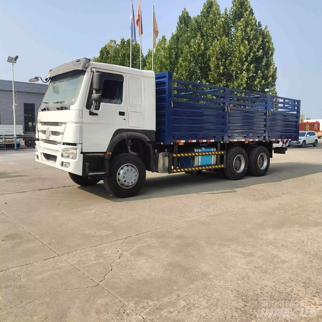 Howo 371 Pritschenwagen/Pritschenwagen mit Seitenklappe