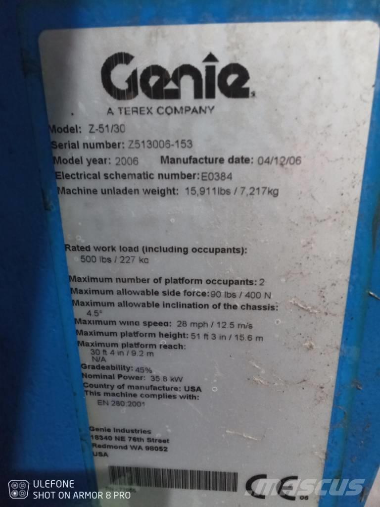 Genie Z 51/30 J RT Gelenkteleskoparbeitsbühnen