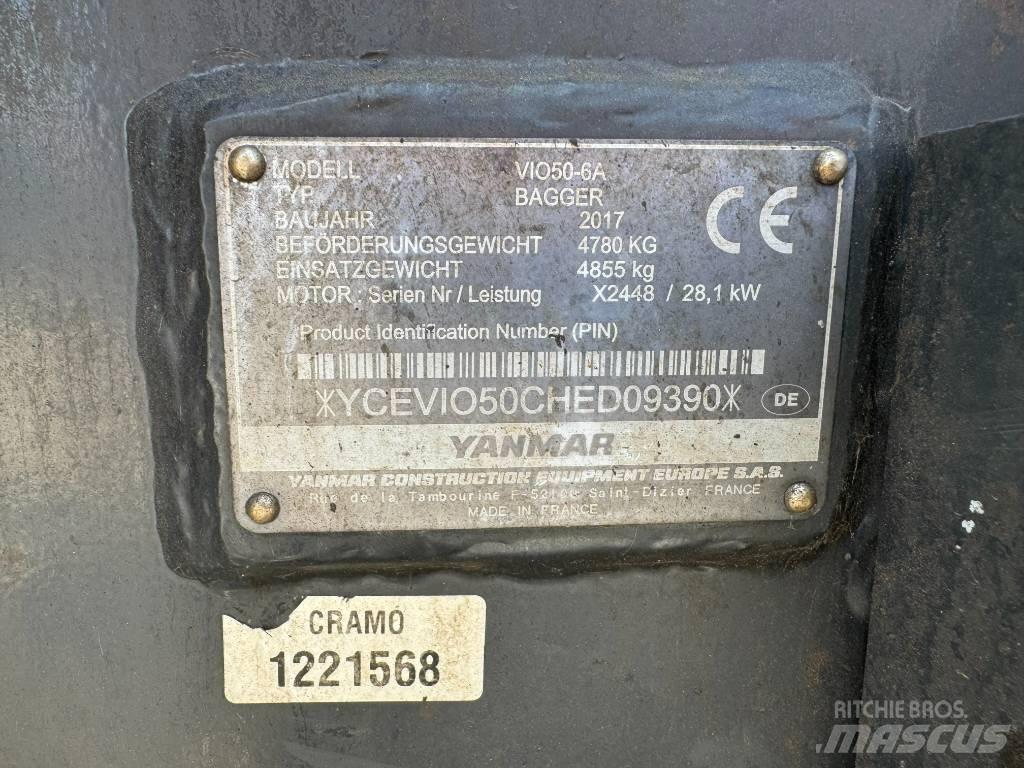 Yanmar ViO50-6A Minibagger < 7t