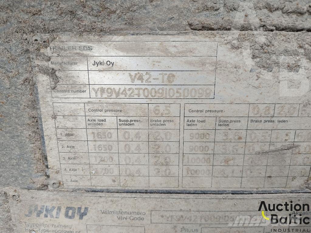 Jyki V 42 T0 Curtainsiderauflieger