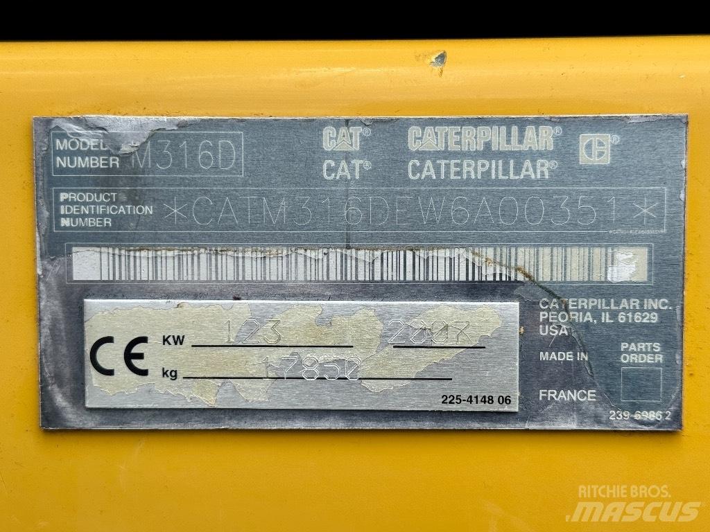 CAT M 316 D Mobilbagger
