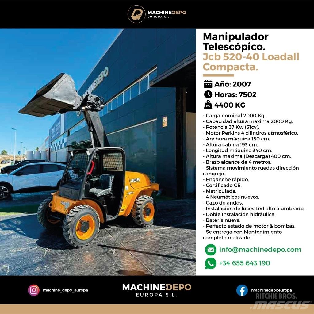 JCB 520-40 Teleskoplader für Landwirtschaft