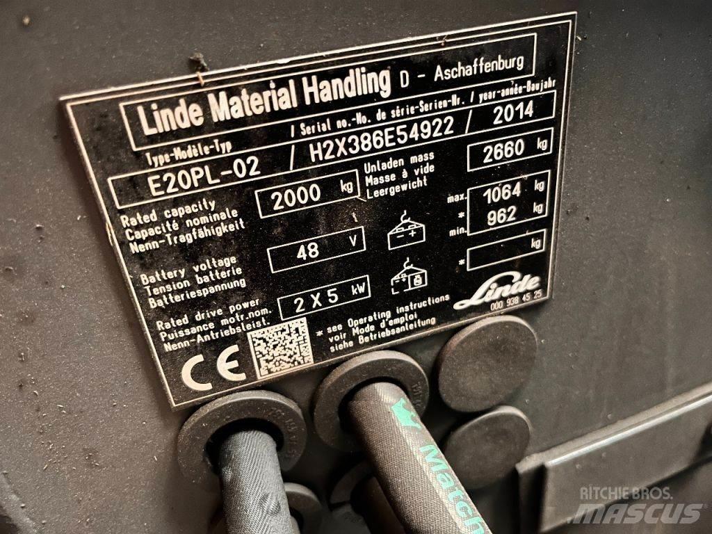 Linde E20PL-02 Elektrostapler