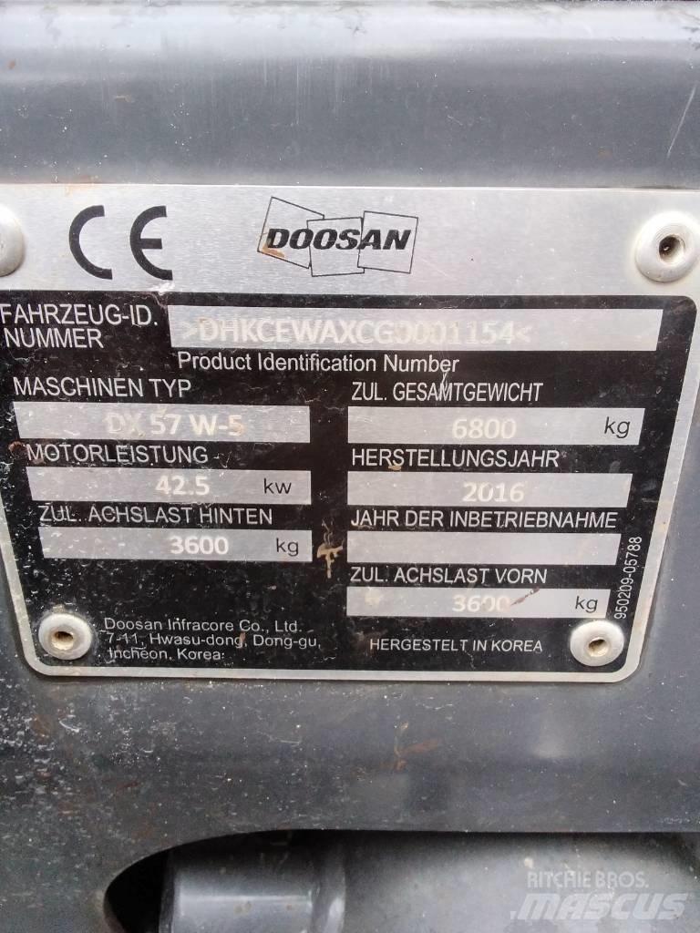 Doosan DX 57 W-5 Mobilbagger