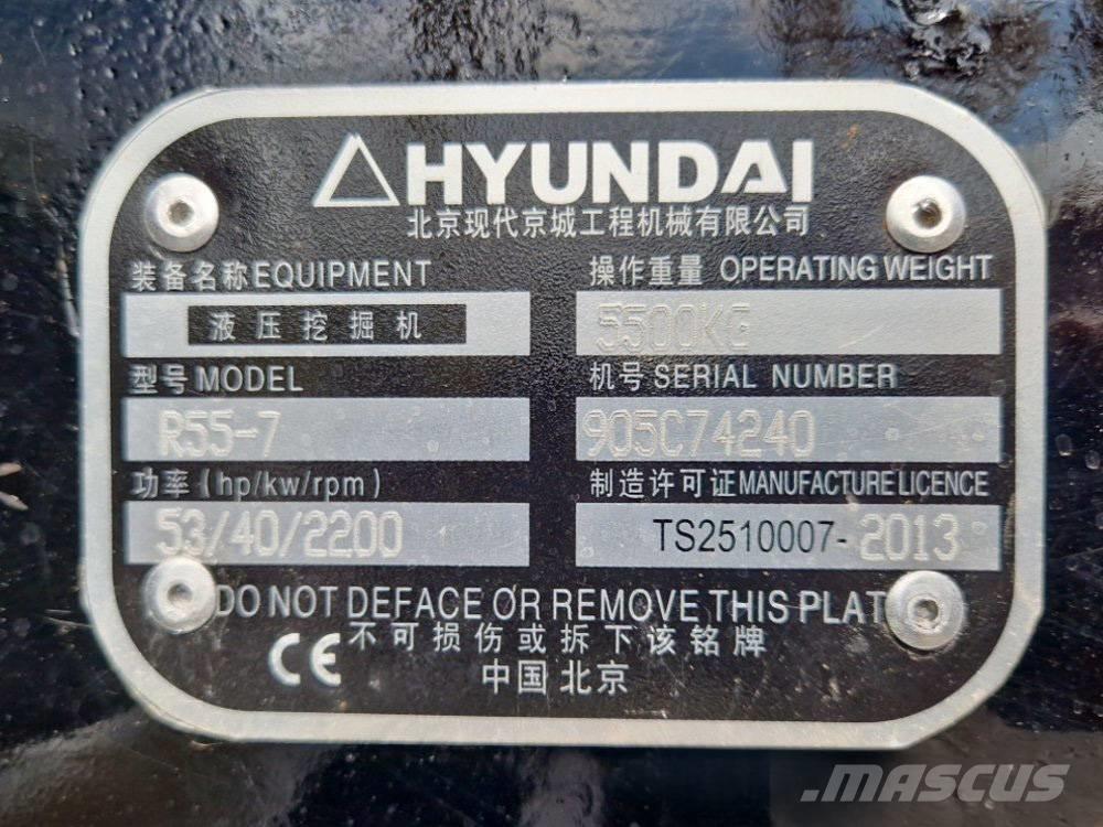 Hyundai R 155-7 Minibagger < 7t