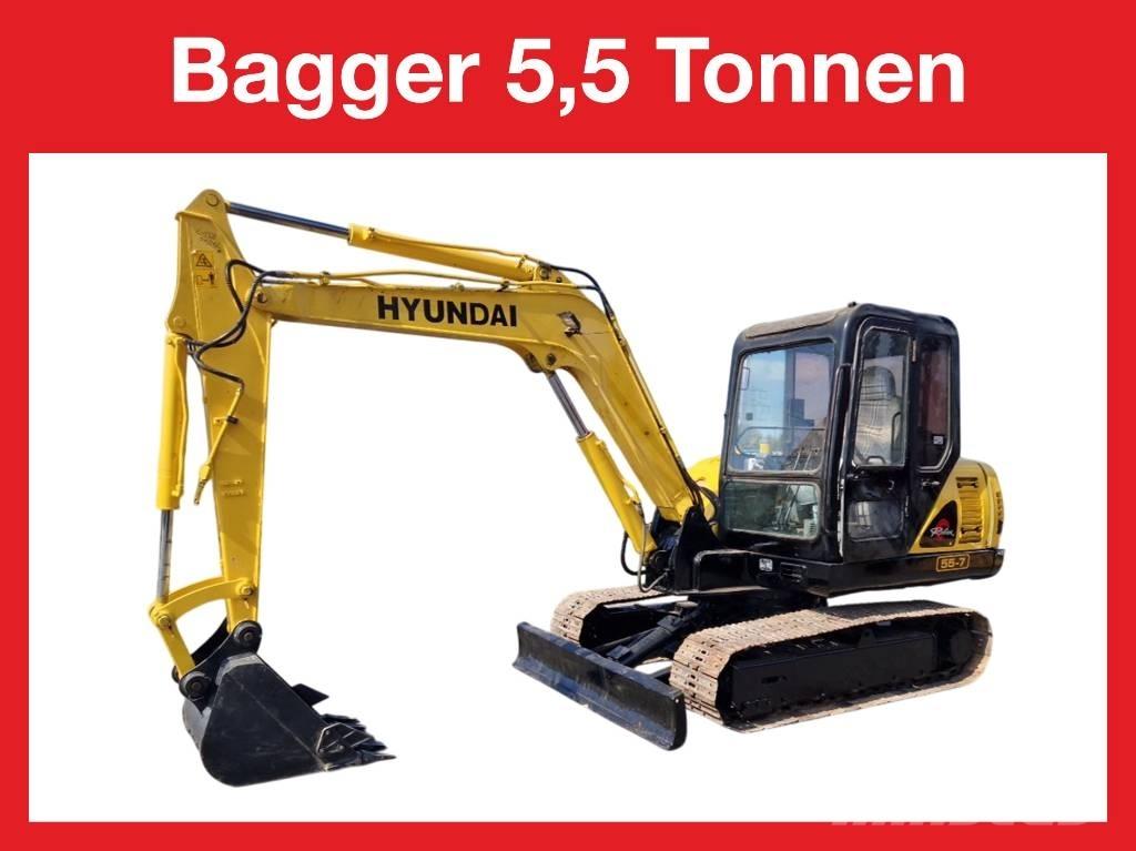 Hyundai R 155-7 Minibagger < 7t
