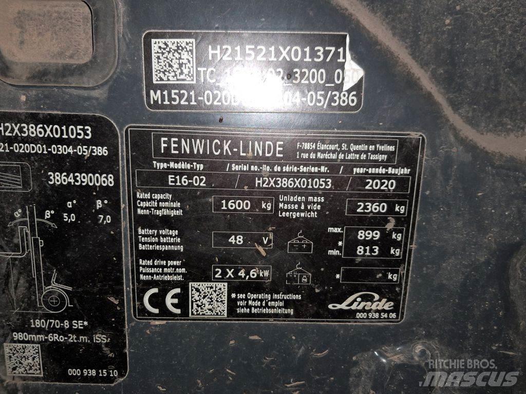 Linde E16-02 Elektrostapler