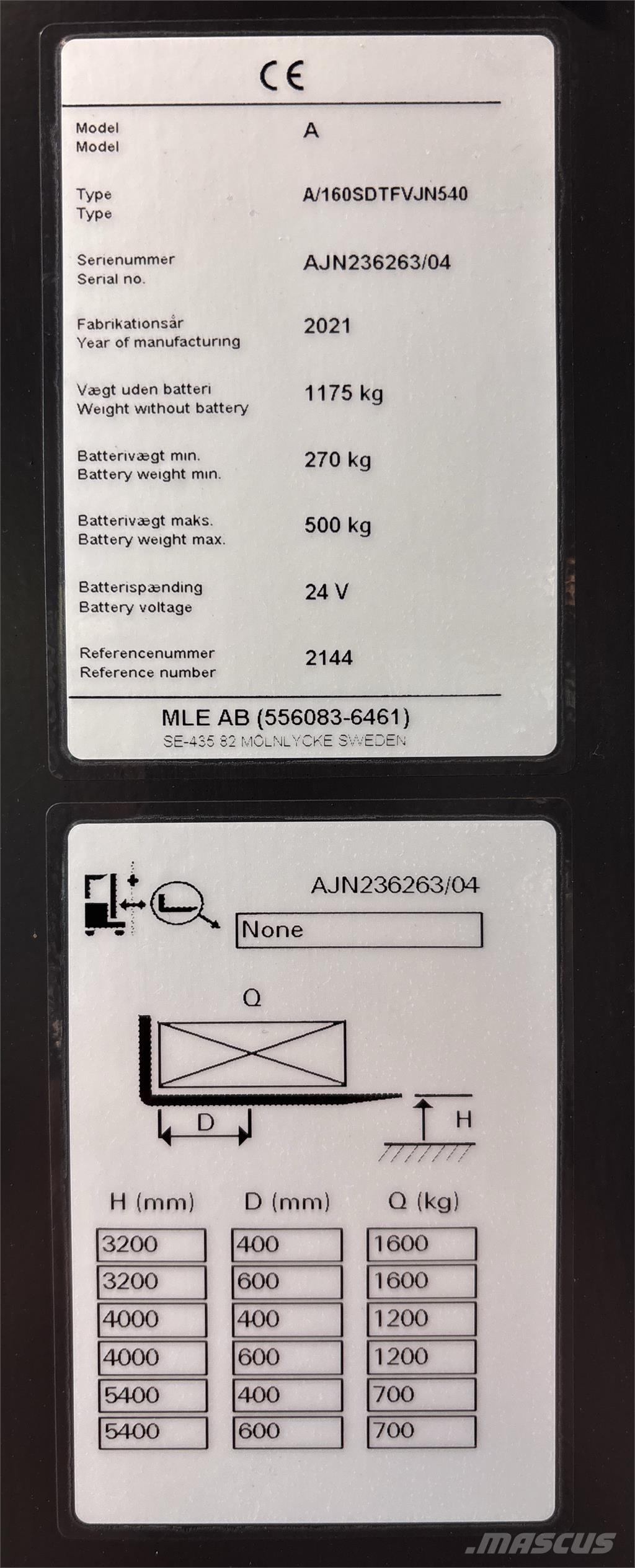 Atlet AJN160 Selbstfahrstapler