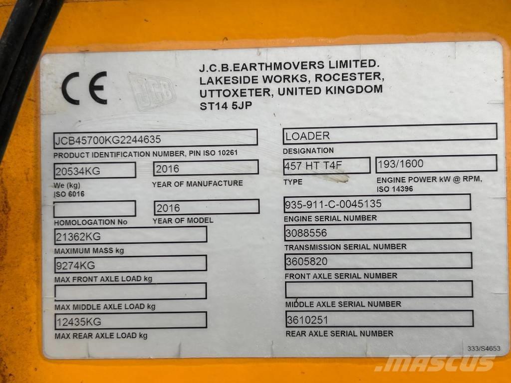 JCB 457 HT Radlader