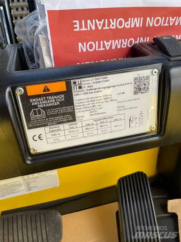 Hyster J1.5 XNT  1,5t Elektrostapler