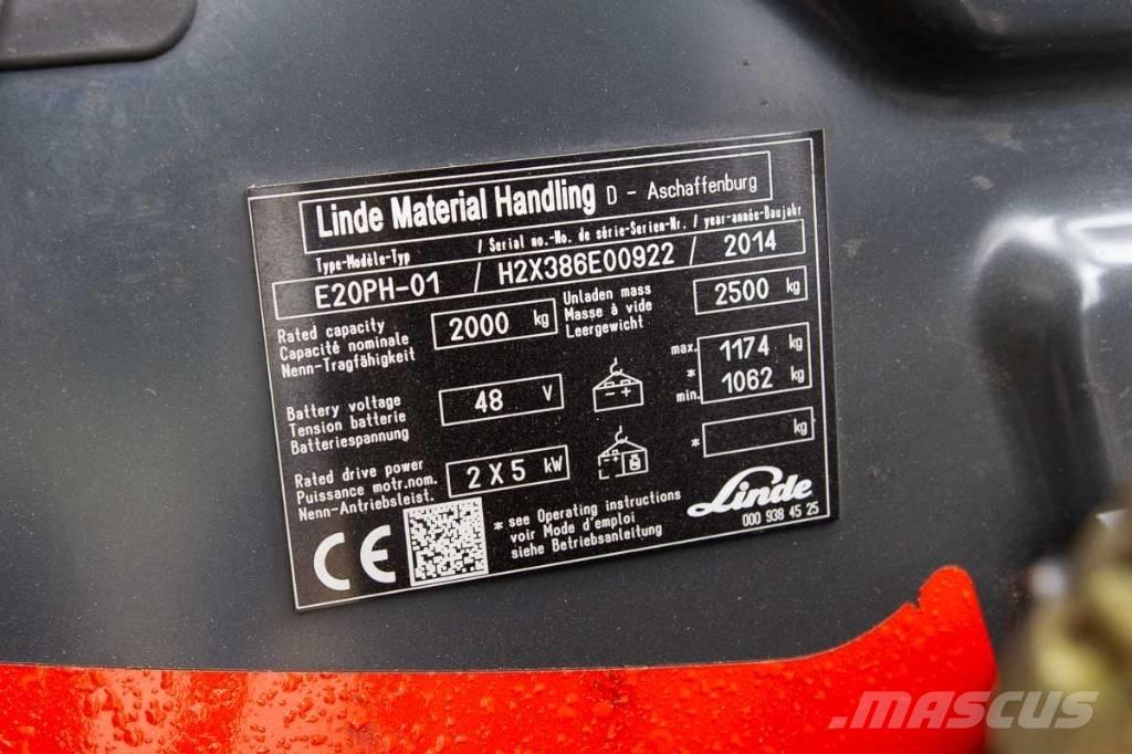 Linde E 20 Elektrostapler