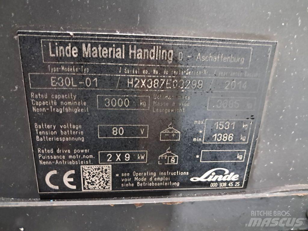 Linde E30L-01 Elektrostapler