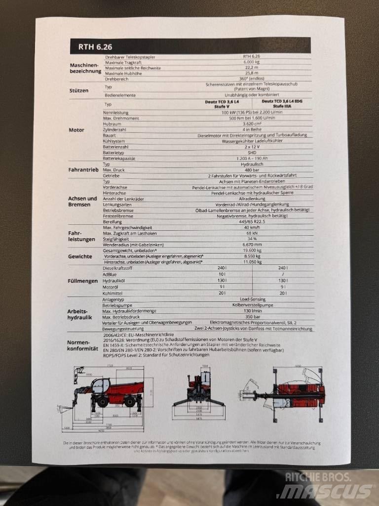 Magni RTH 6.26 S Teleskoplader
