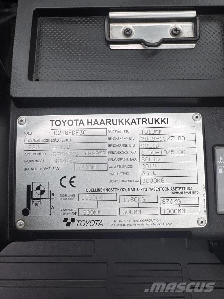 Toyota 02-8 FDF 30 Dieselstapler