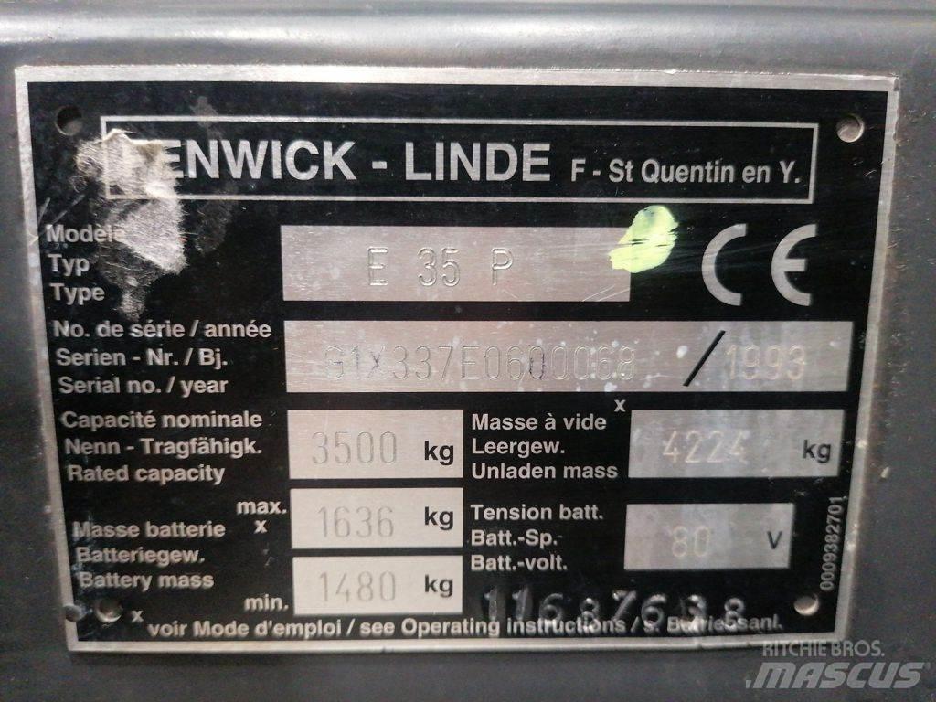 Linde E35P Elektrostapler