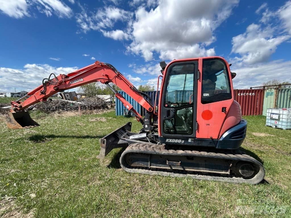 Kubota KX 080-3 Minibagger < 7t