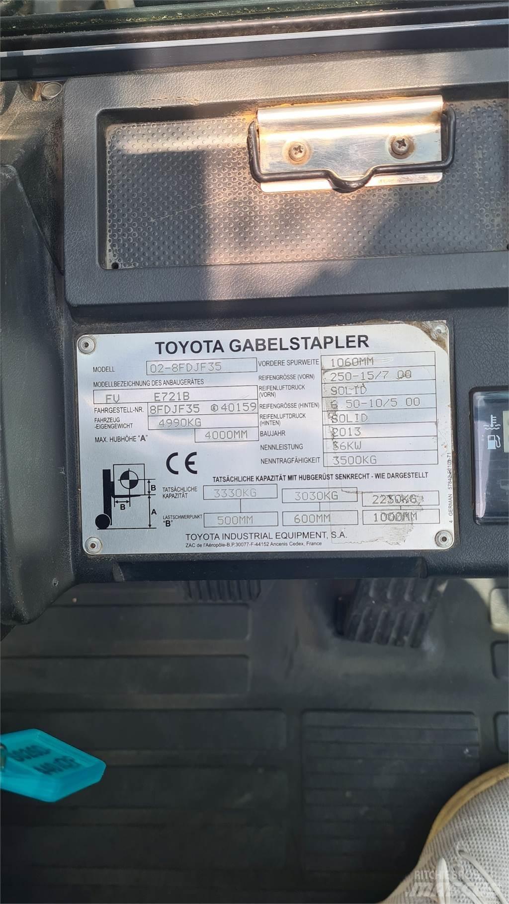 Toyota 02-8FDJF35 Dieselstapler