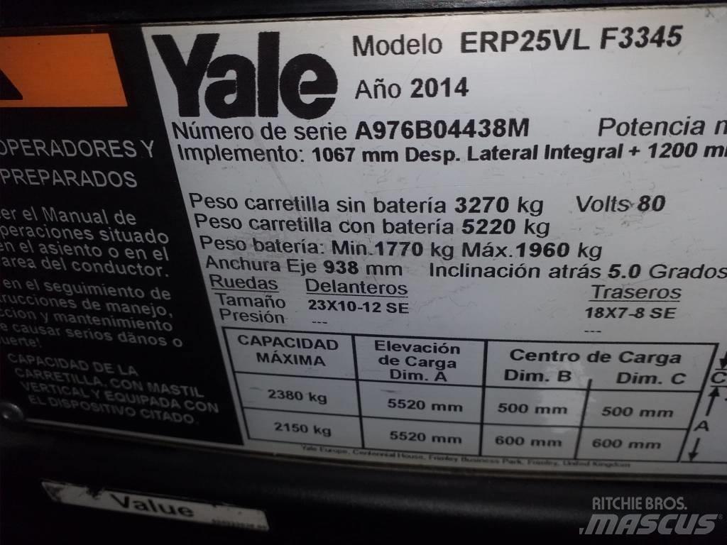 Yale ERP25VL Elektrostapler