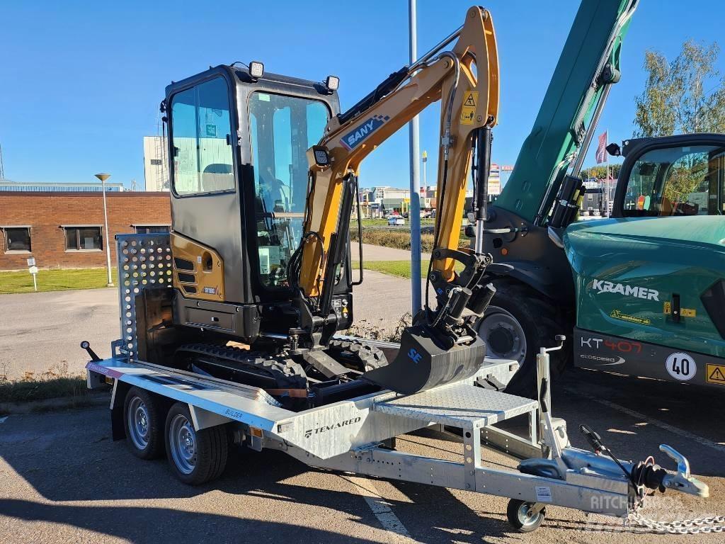Sany 1.8 T Med Släp Minibagger < 7t