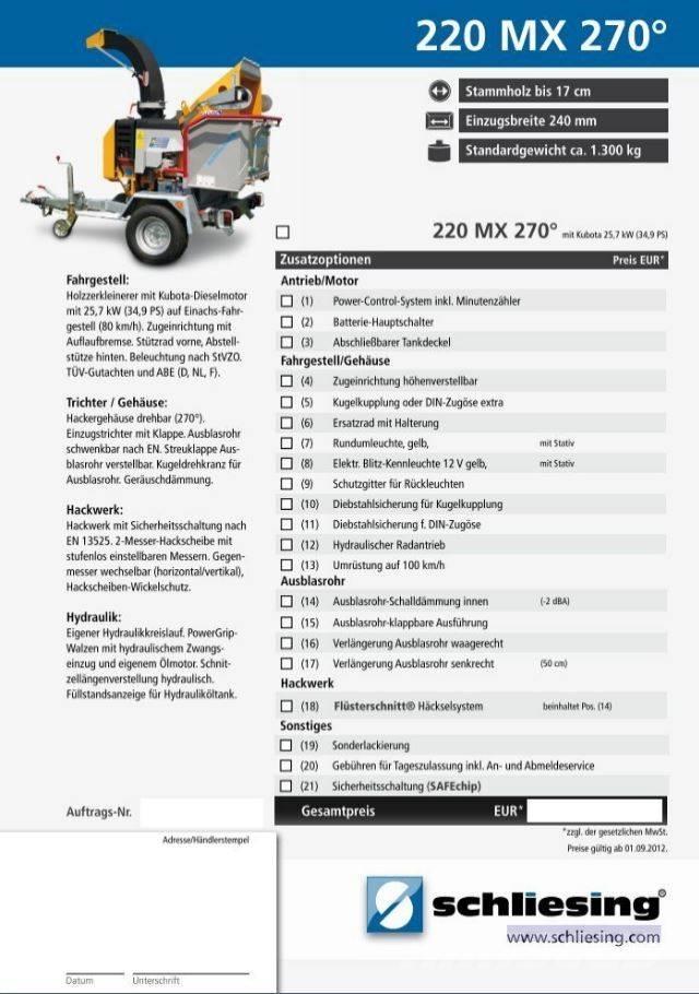 Schliesing 220 MX Holzhäcksler