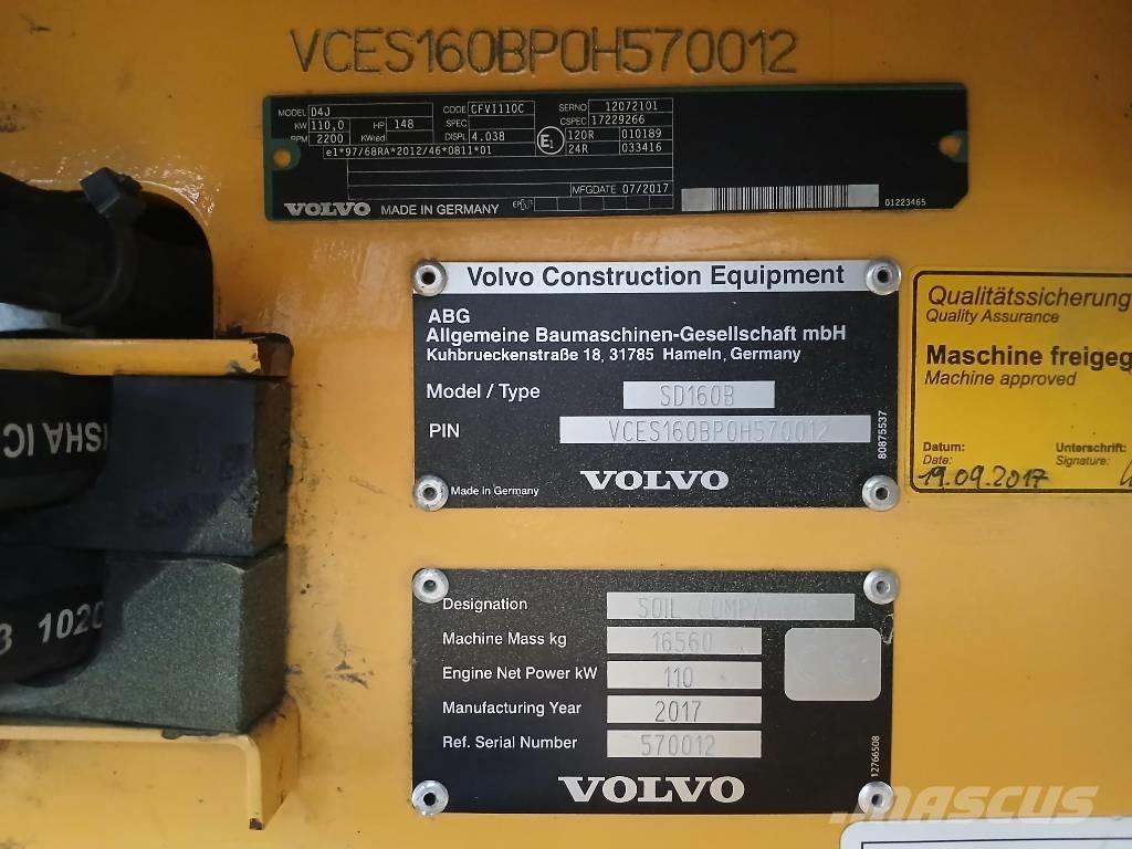 Volvo SD160 B, Vält Gummiradwalzen