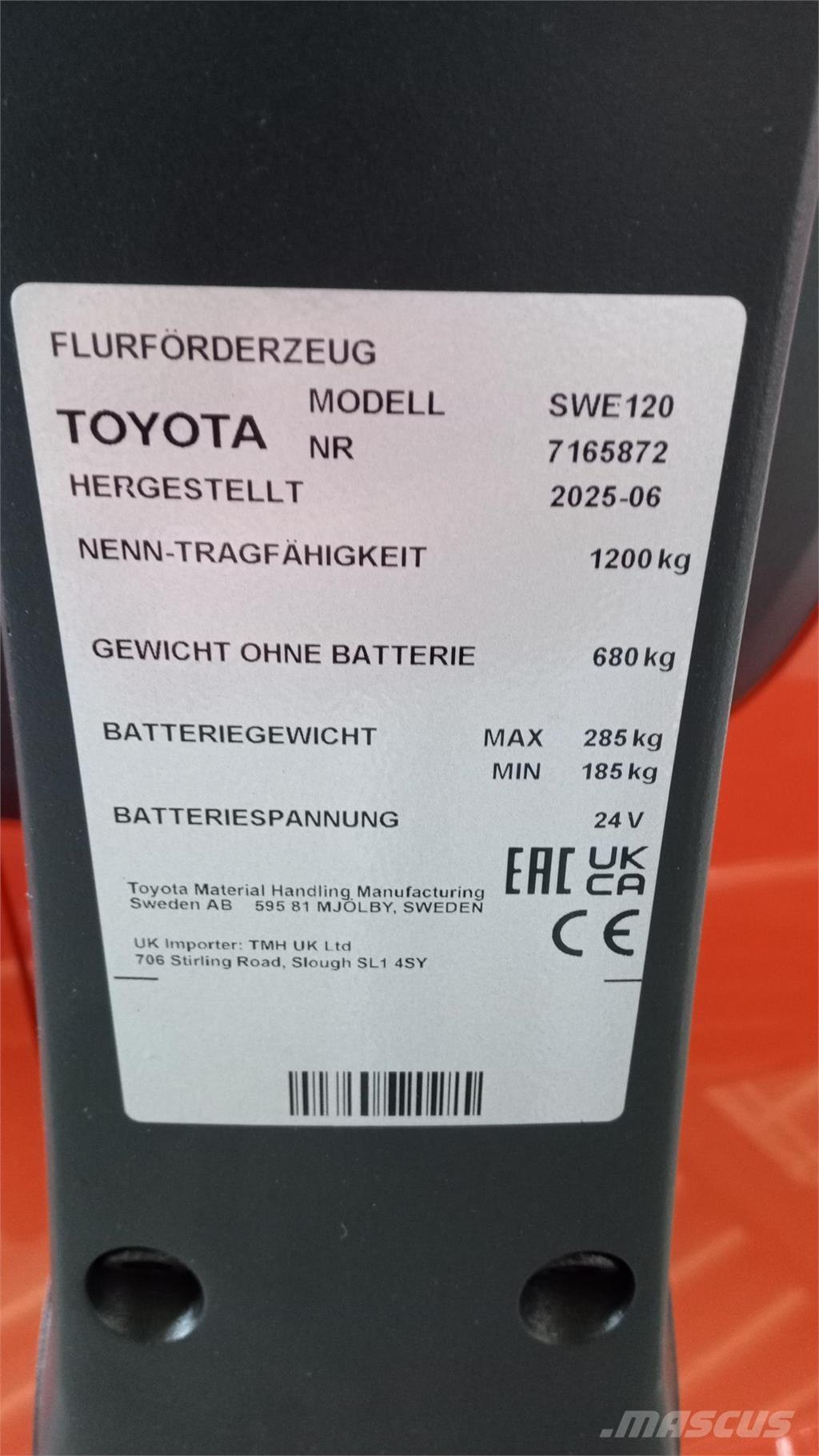 Toyota SWE120 Selbstfahrstapler