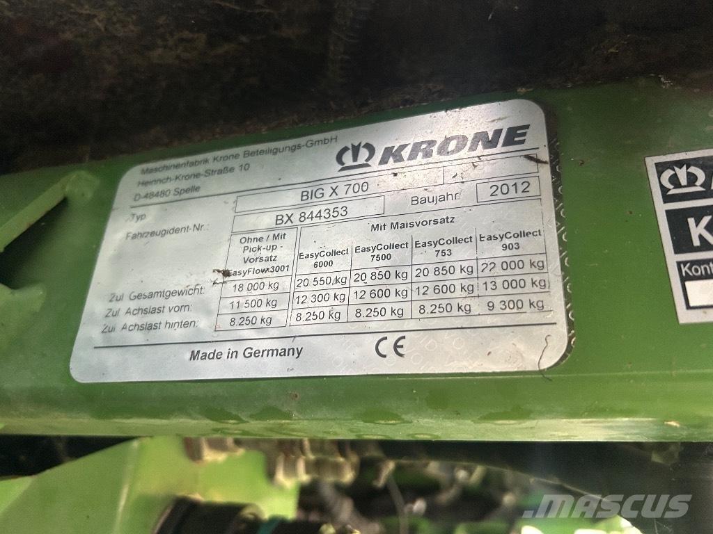 Krone Big X 700 Feldhäcksler